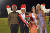 L-R: 2020 Homecoming King DeNandre Johnson, 2021 Homecoming King Omar Lopez, 2021 Homecoming Queen Savannah Hawkins, 2020 Homecoming Queen Pedja Cooks.